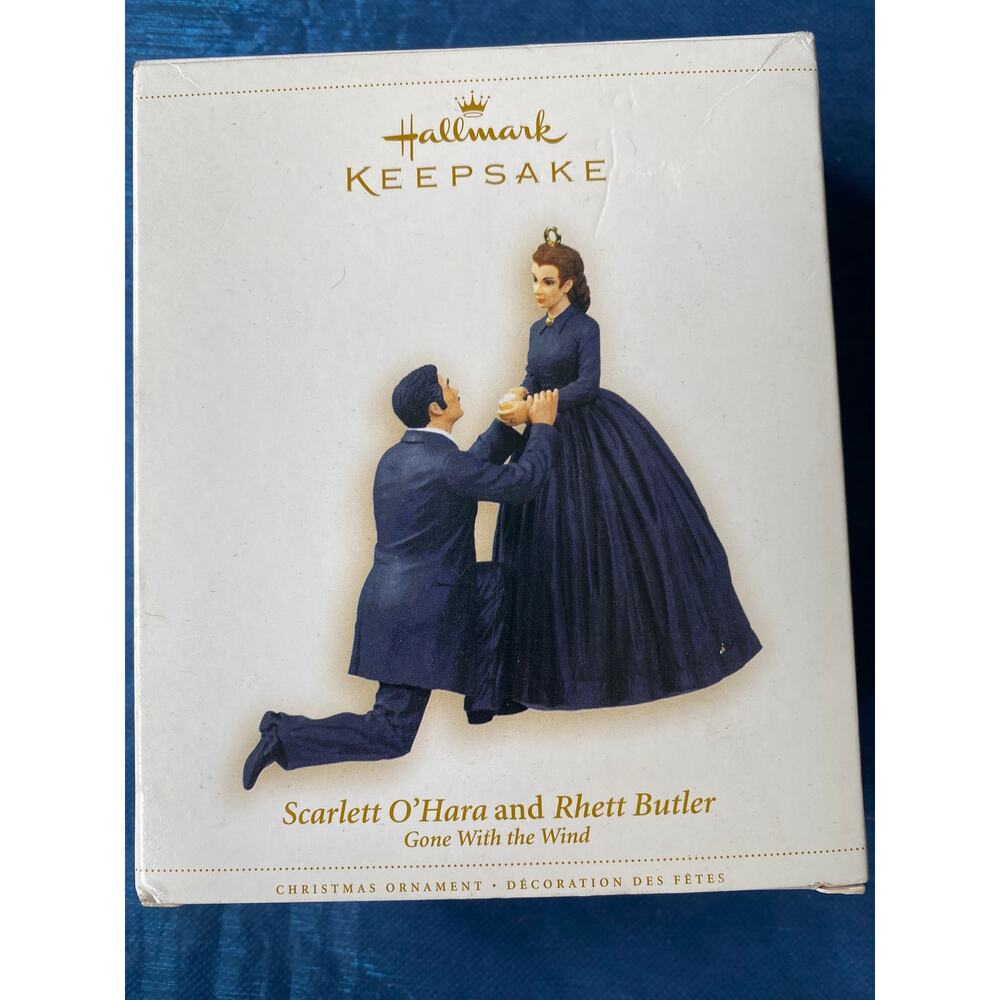 New2006 Hallmark Gone With The Wind Scarlett & Rhett Proposal Ornament TM Turner